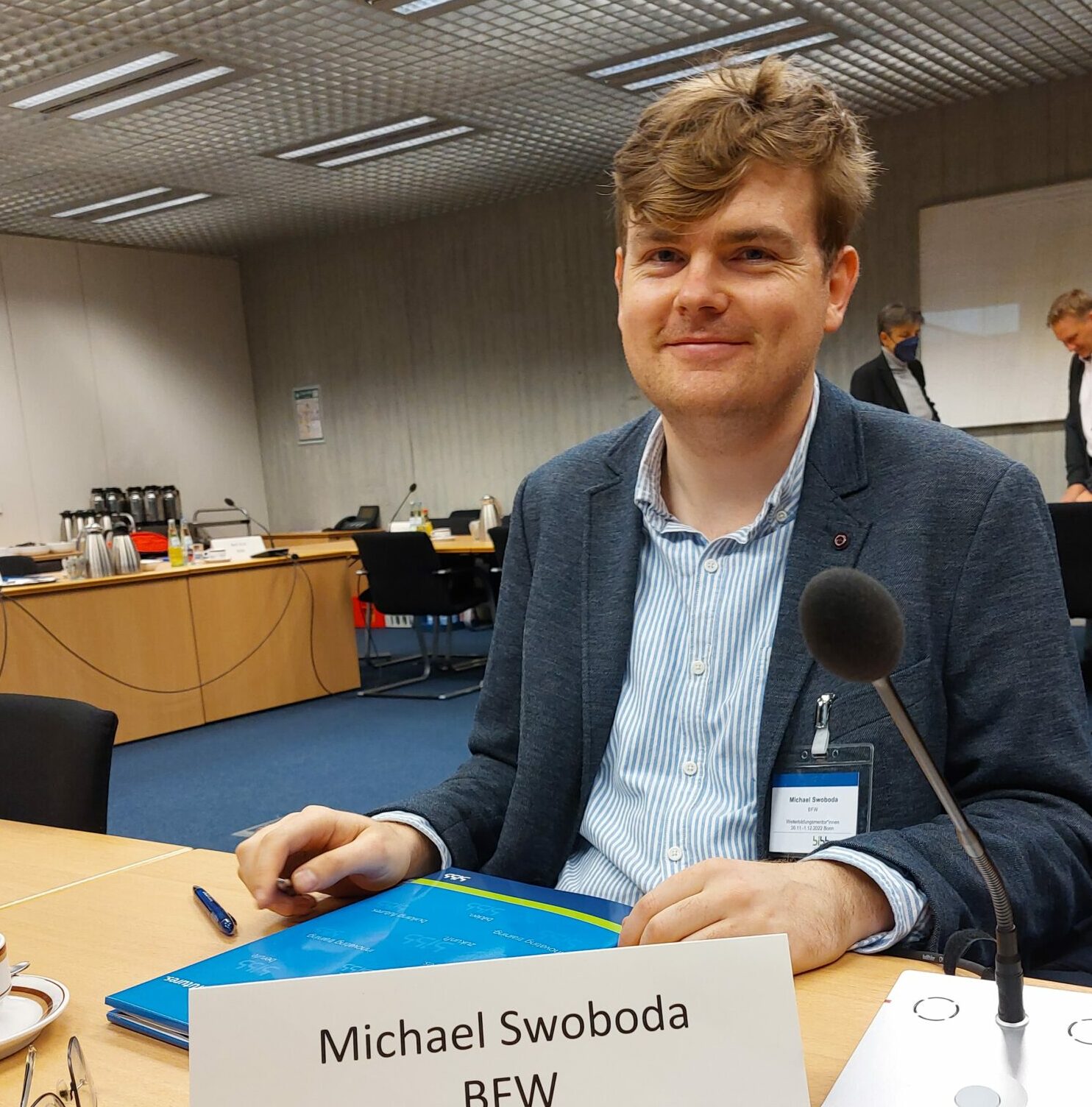 Kollege Michael Swoboda freut sich auf den Austausch zum Thema Weiterbildungsmentor*innen
